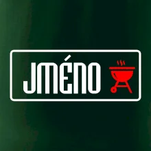 Zástěra na grilování s vlastním jménem Zástěra na grilování s vlastním jménem