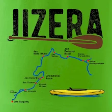 Mapa řeky Jizery