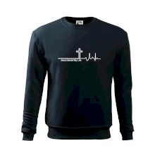 Jesus Saved My Life kříž ekg Jesus Saved My Life kříž ekg