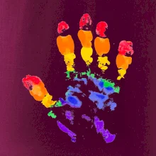 LGBT hand print