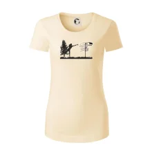 Disc golf - žena černý obrázek