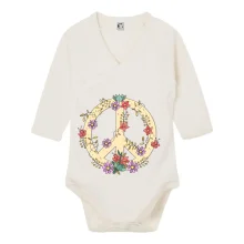 Peace symbol pískový