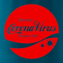 Corona virus pandemic logo