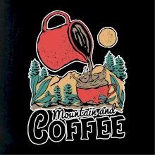 Mountain and Coffee
