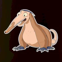 Mravenečník kreslený hnědý