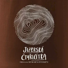 Jizerská čtyřicítka - vrstevnice v kruhu