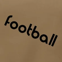 FOOTBALL nápis šikmo
