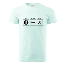 Eat sleep run čtverce