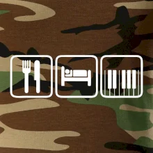 Eat sleep piano v řadě