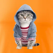 Kočka v pruhovaném triku