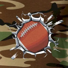 Americký fotbal míč v triku