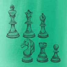 Šachové figurky kreslené