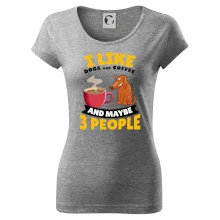 I like dogs and coffee and maybe 3 people