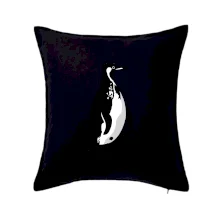 Tučňák černobílý z boku