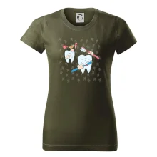 Zubařské tričko - kartáček a jídlo