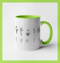 Kvetu - Nápis s květinami