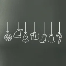 Rodinná vánoční trička  - Vánoční ozdoby na provázku