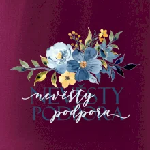 Nevěsty podpora květy modré