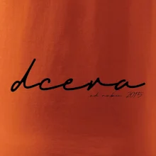 Psací nápis syn - dcera s ročníkem