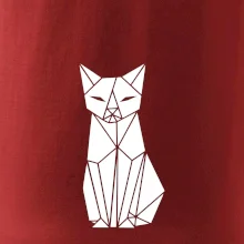 Origami kočka zepředu