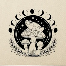 Goblincore fáze měsíce