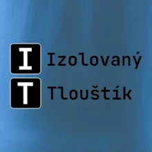 IT Nápis Izolovaný Tlouštík