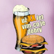 Pivo a burger vím co je dobrý