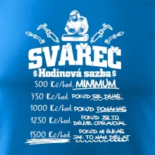 Svářeč - hodinová sazba