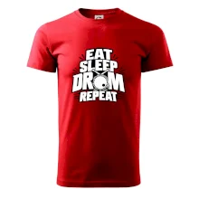 Eat sleep drum repeat - minimalistický bubenický slogan