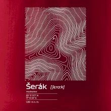 Šerák - vrstevnice v obdélníku