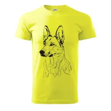 Německý ovčák černá kresba