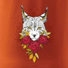 Rys s červenými růžemi  (Pecka design)