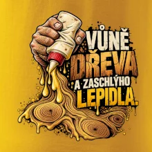 Vůně dřeva a zaschlýho lepidla - kapající lepidlo a letokruhy