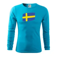 Švédsko vlajka štětkou