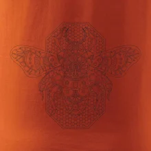 Steampunk včela černobílá