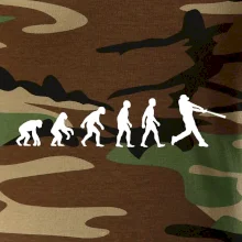 Evoluce baseball pálkař odpal