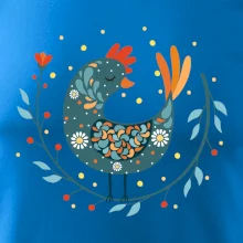 Folklor - slepice s kopretinou