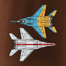 Mig 29 Fulcrum ze spoda a ze zhora