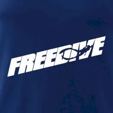 Freedive - nápis s potápěčem