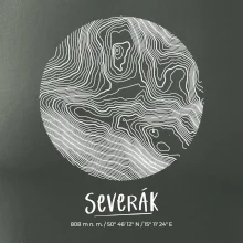 Severák - vrstevnice v kruhu
