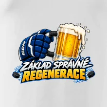Hokejová regenerace s pivem