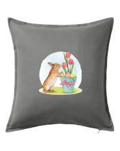 Velikonoční zajíček tulipány