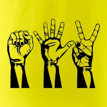 Kámen nůžky papír černé