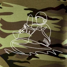 Kajak na vodě jedním tahem