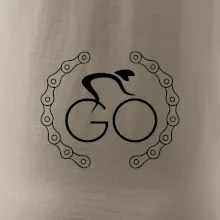 Logo cyklisty a řetěz