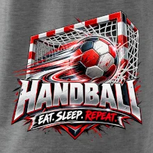 Házenkářský míč v brance eat sleep repeat
