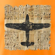 Egyptské hieroglyfy letadlo