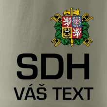 Sbor dobrovolných hasičů - znak bez nápisu + Nápis na zádech