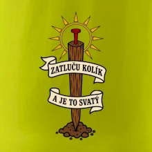 Geodet zatluču kolík a je to svatý