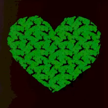 Vánoční jeleni v srdci